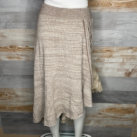 Anthropologie Sleeping On Snow Elene Asymmetrical cream size Medium - Picture 3 of 8